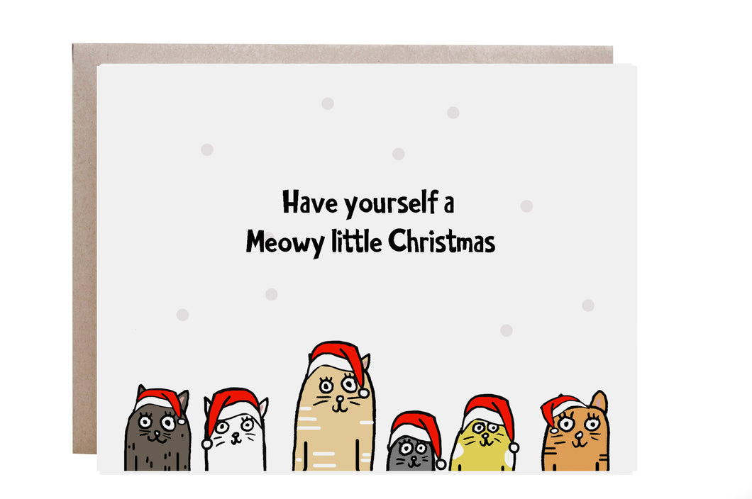 Meowy Little Christmas Card