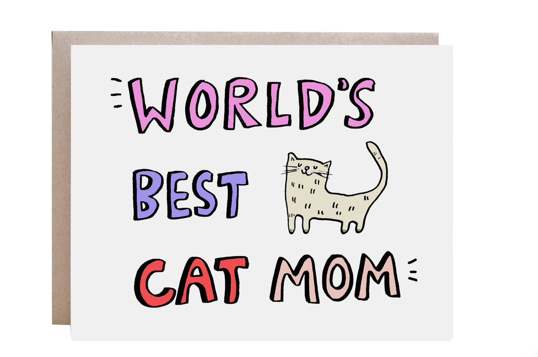World's Best Cat Mom Card
