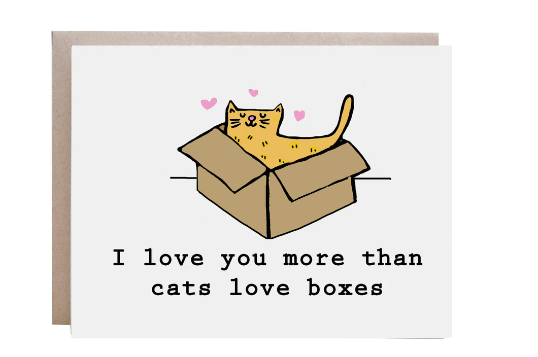 Love You More Than Cats Love Boxes