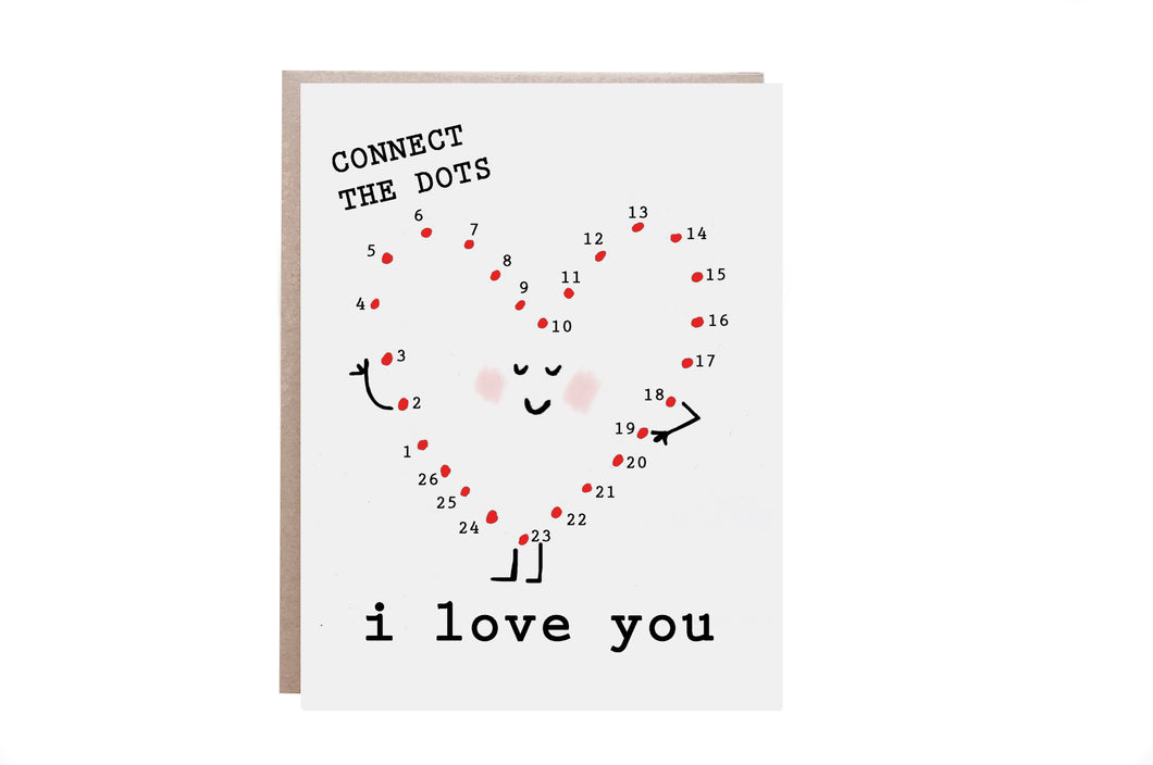 Connect the Dots Love Card