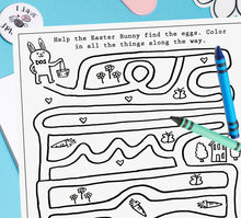 💜Easter Maze💛 Coloring Page