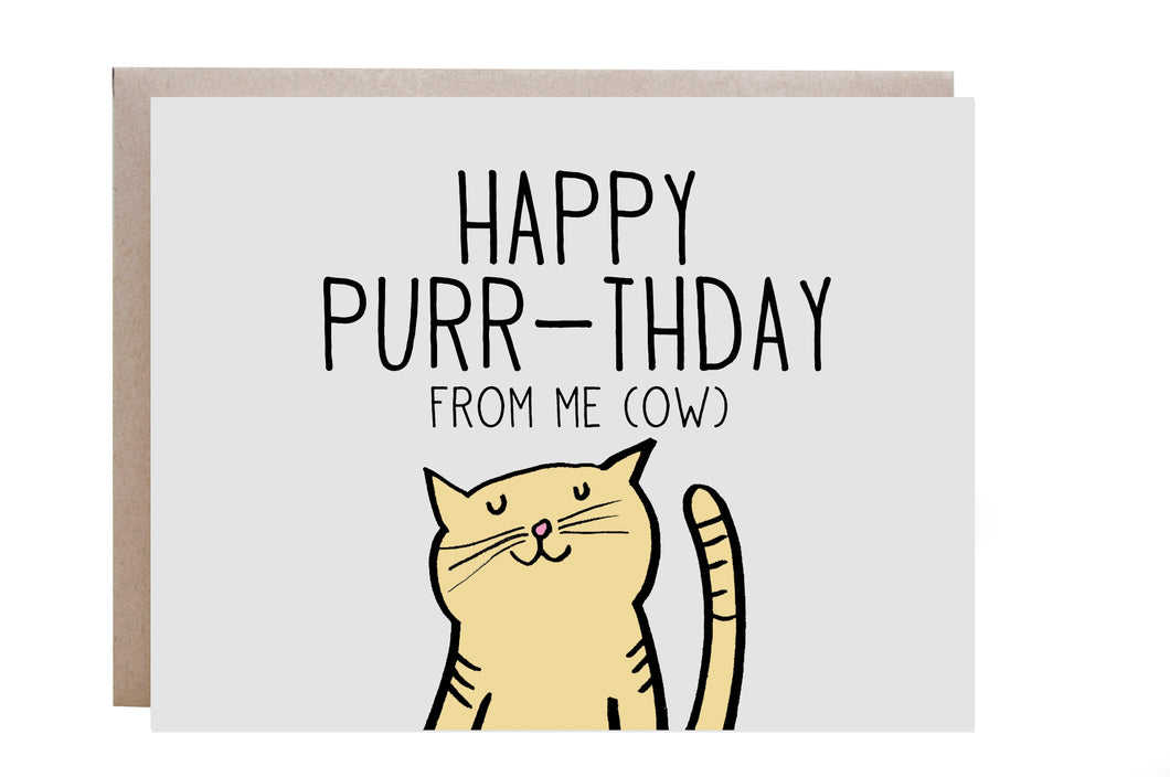 Happy Purr-thday Card