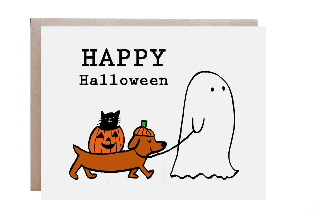 Ghost Halloween Card