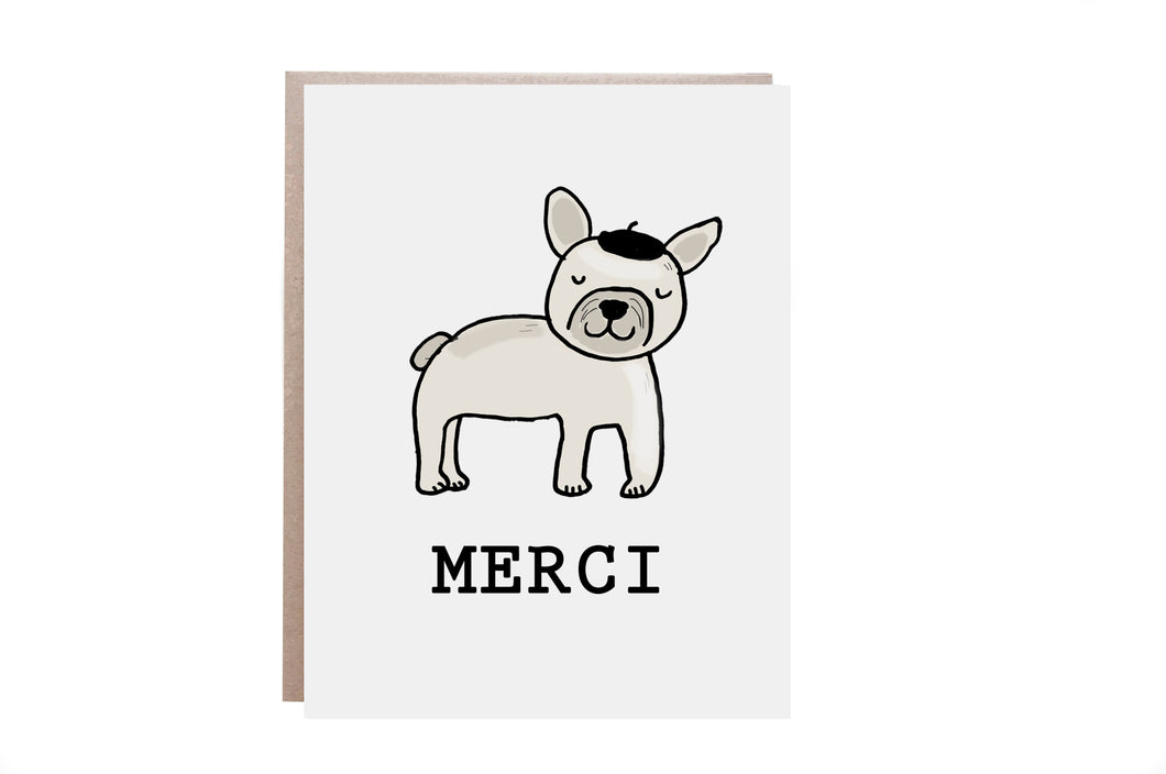 French Bulldog Thank You Card