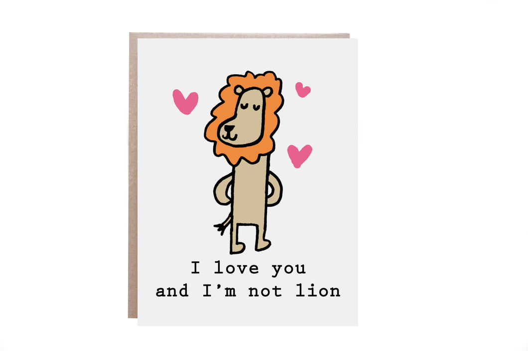 Lion Love Card