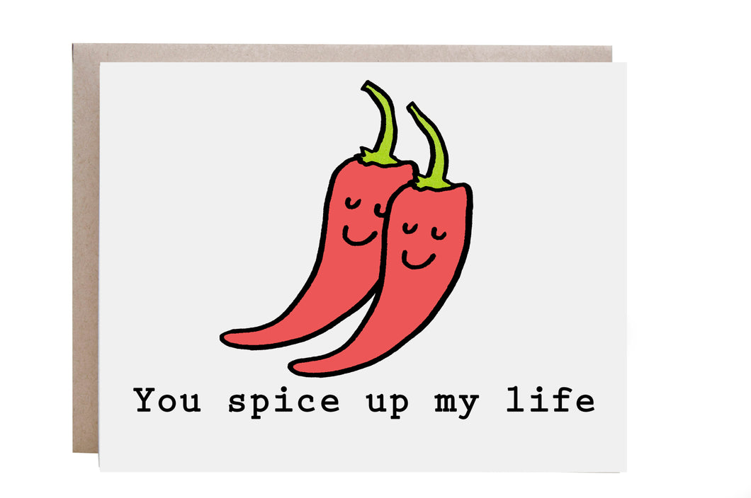 Hot Pepper Love Card